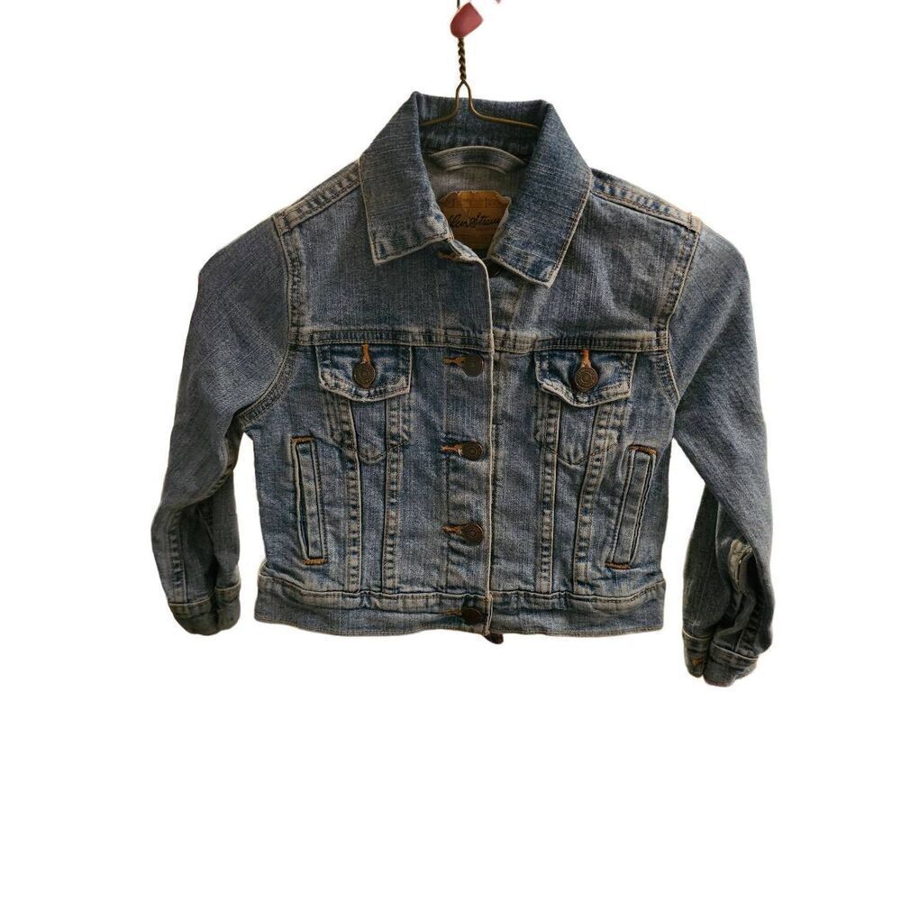 Levi Strauss Jean Denim Trucker Jacket Vintage EUC Youth Size Small